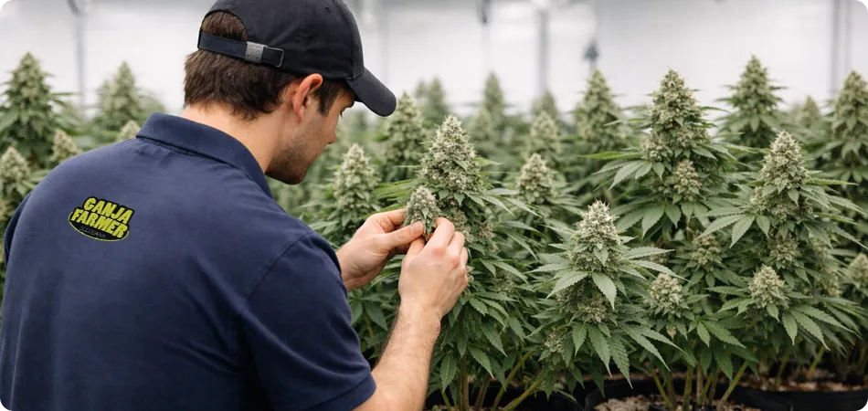 Growroom full of Cannabis plants
